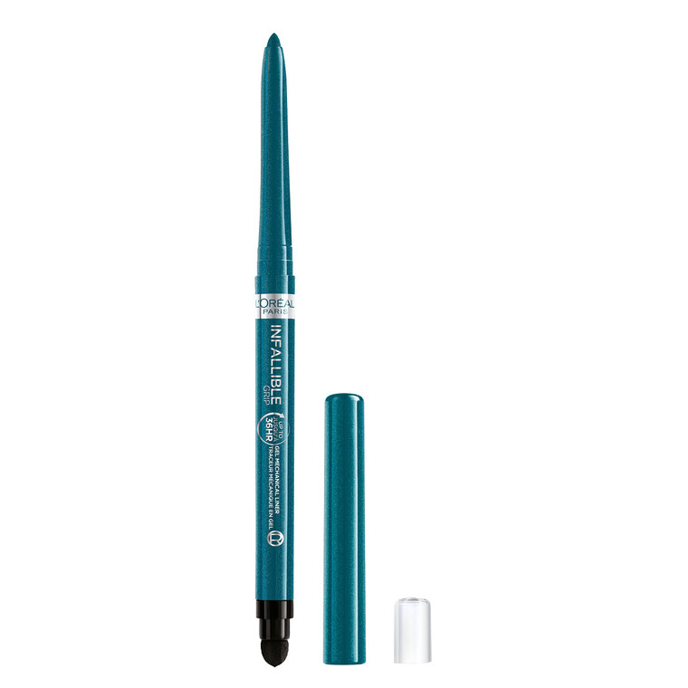 L'Oreal Paris Infallible Grip Mechanical Gel Eyeliner Pencil, Smudge-Resistant, Waterproof Eye Makeup with Up to 36HR Wear, Turquoise, 0.01 Oz