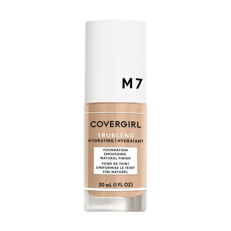 COVERGIRL truBlend Liquid Foundation Makeup Soft Honey M7, 1 oz (packaging may vary)