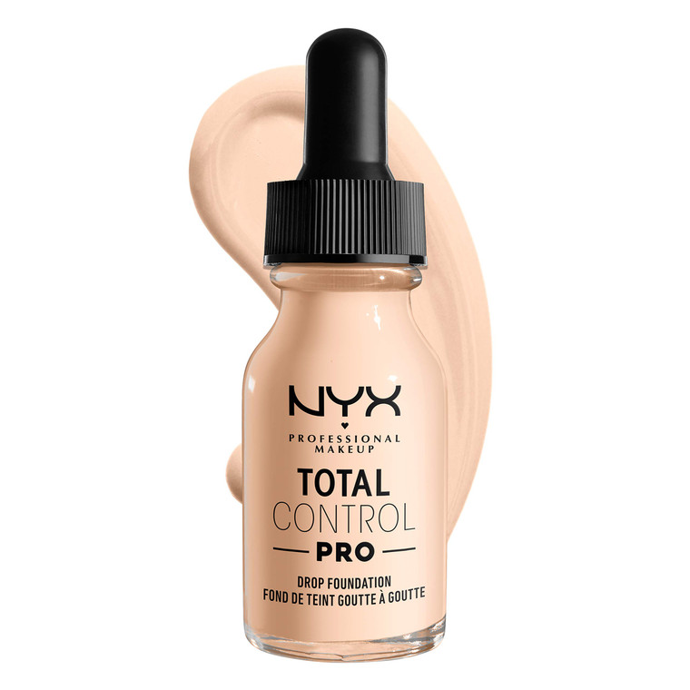 NYX PROFESSIONAL MAKEUP Total Control Pro Drop Foundation, Skin-True Buildable Coverage - Light Pale