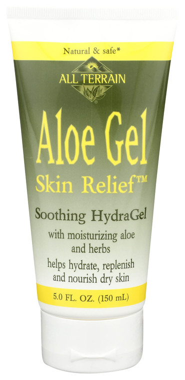All Terrain Natural Aloe Gel Skin Relief, Skin Protectant, 5oz, With Moisturizing Aloe & Allantoin
