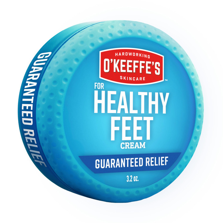 O'Keeffe's for Healthy Feet Foot Cream - 3.2 oz Jar (1 Pack) - Guaranteed Relief for Extremely Cracked, Dry Feet, Repairing Skincare, Instantly Boost