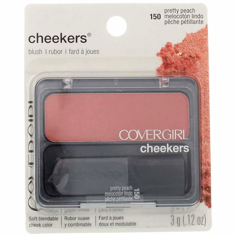 CoverGirl Cheekers Blush, # 150 Pretty Peach, 0.12 Ounce