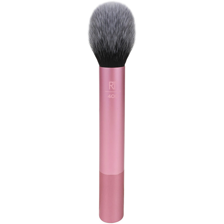 Real Techniques Ultra Plush Blush Makeup Brush, For Loose, Cream, or Pressed Blush, Rosy Glow Cheeks, Fluffy Powder Brush, Aluminum Ferrules, Synthet