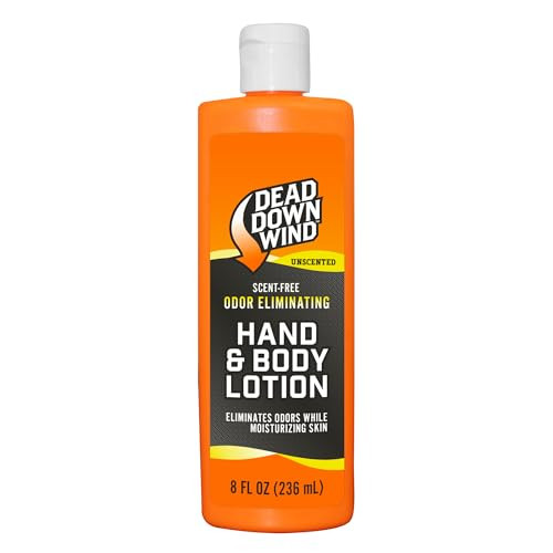 Dead Down Wind Odorless Hand & Body Lotion - Unscented - Odor Elimination for Hunting Gear