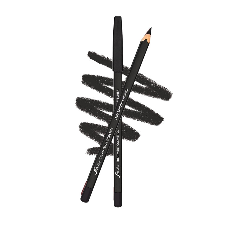 Sorme Treatment Cosmetics Smearproof Eyeliner 0.16oz | Long Lasting Black Waterproof Eyeliner Pencil | Smudge-Proof Waterline Eyeliner | Cruelty-Free