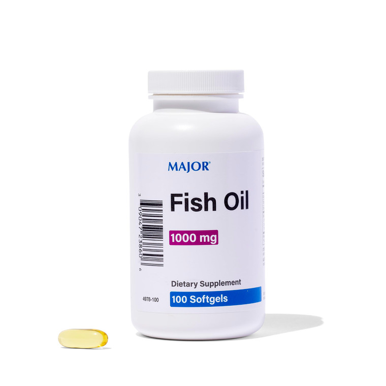 MAJOR Omega-3 Fish Oil - Fish Oil Supplement 1000mg - 100 Softgels (1-Pack)