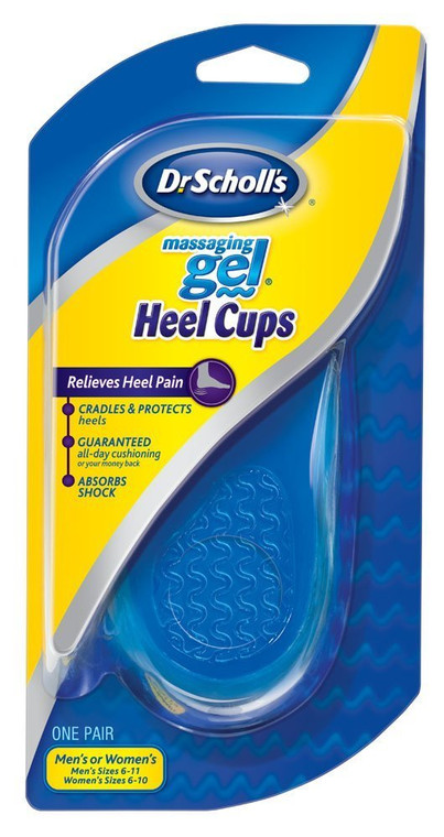 Dr. Scholl's Massaging Gel HEEL CUPS (One Size)// Absorb Shock All Day & Relieve Heel Pain