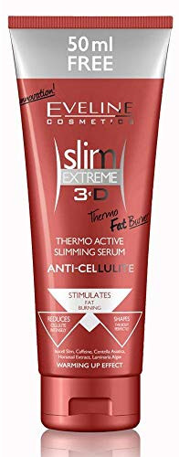 Eveline Slim Extreme 3D Thermo Active Slimming Serum Anti-Cellulite Fat Burner, 8.45 Fluid Ounce