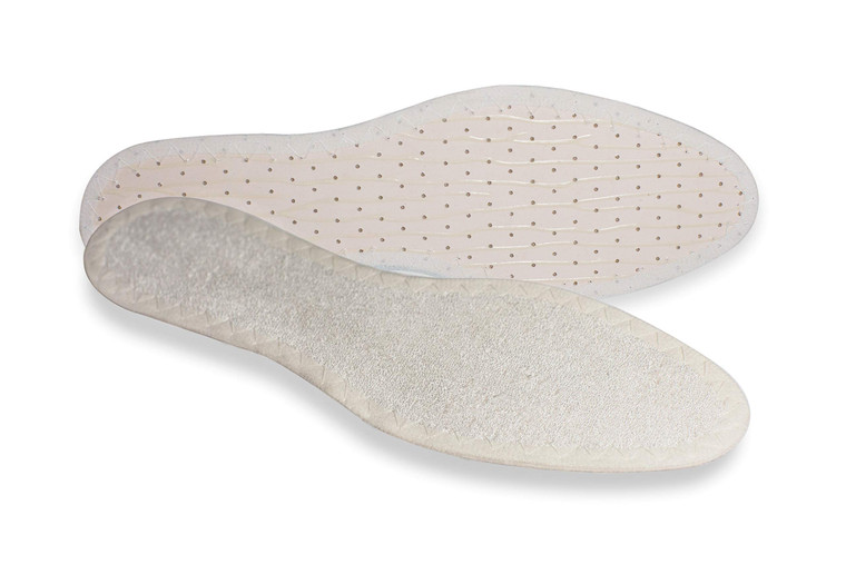 pedag Bamboo Deo Insole, Handmade in Germany, Made from Bamboo-Derived Terry, Ultra Thin and Durable, Ideal for Sockless Wear, Washable, US W6 / EU 3