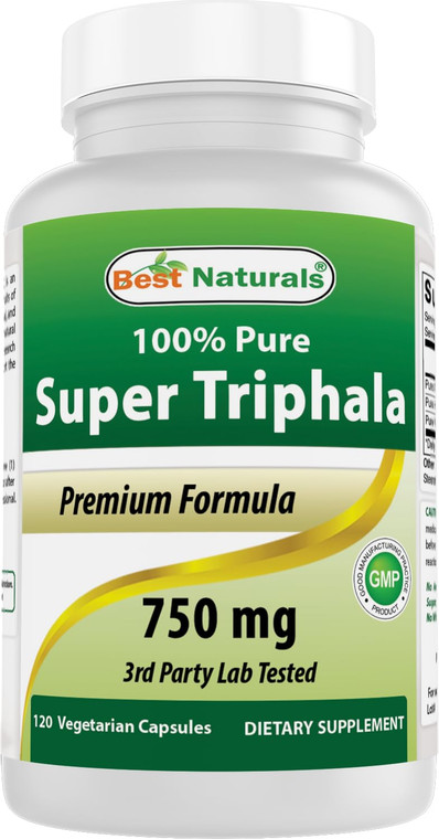 Best Naturals Triphala 750 mg 120 Vcaps