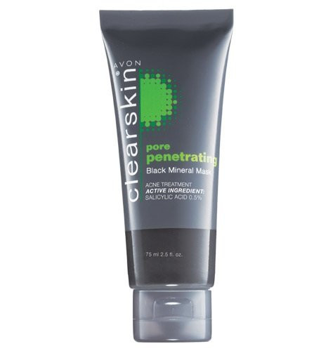 Avon Clearskin Pore Penetrating Black Mineral Mask 75ml 2.5 Fl Oz