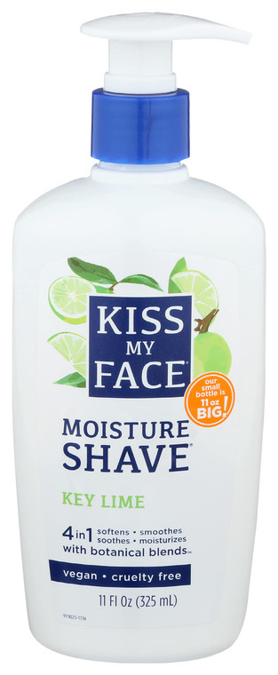 KISS MY FACE Cool Mint Moisture Shave, 11 FZ