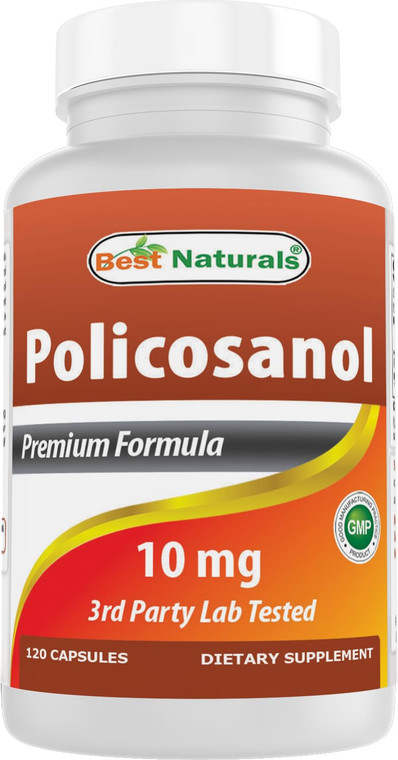 Best Naturals Policosanol 10 mg 120 Capsules