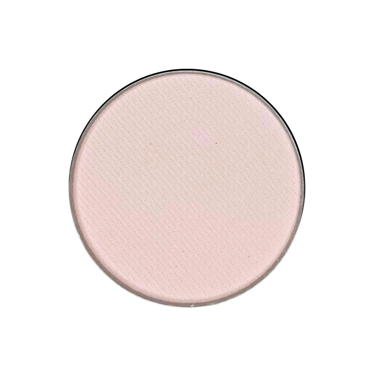 Honeybee Gardens Pressed Powder Eye Shadow Single REFILL, Porcelain, Matte Very Pale Pink, Long-Wearing, Creaseproof Mineral Color With Botanicals, N