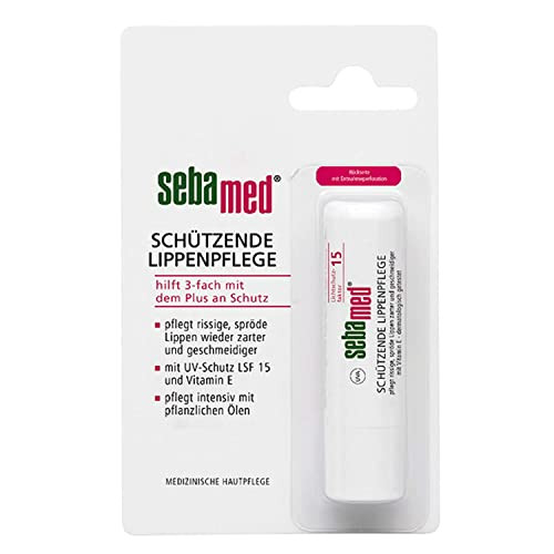 Sebamed Protective Lip Care pen, Nourishes Chapped, Brittle Lips Again Softer and Smoother, With Vitamin E and UV Protection SPF15 4.8g / 0.16 Oz.(Pa