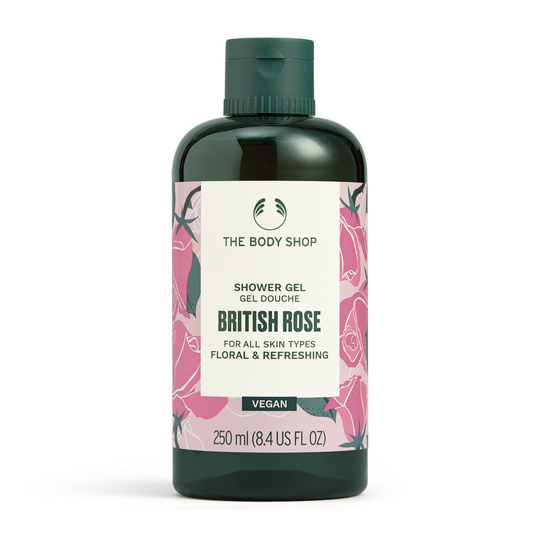 The Body Shop British Rose Shower Gel, 8.4 Fl Oz