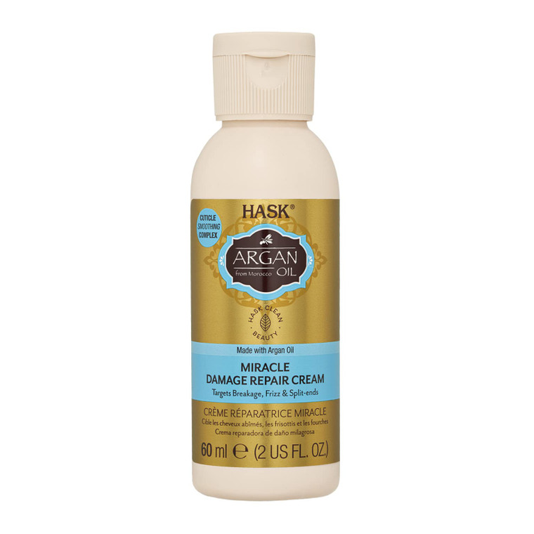 HASK ARGAN OIL Miracle Damage Repair Cream for all hair types, color safe, gluten free, sulfate free, paraben free