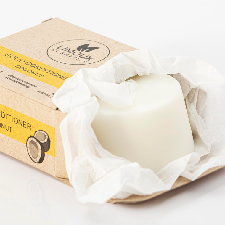 Limoux Cosmetics Solid conditioner Bar - All hair types - Moisturizing, brightening and softening - 1.60 oz - Paraben Free, SLS free, Cruelty free, V