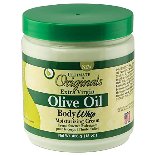 Originals by Africa's Best Extra-Virgin Olive Oil Body Whip Moisturizing Cream, A Higher Level of Moisturizing For Long Lasting Silky, Soft, Glowing