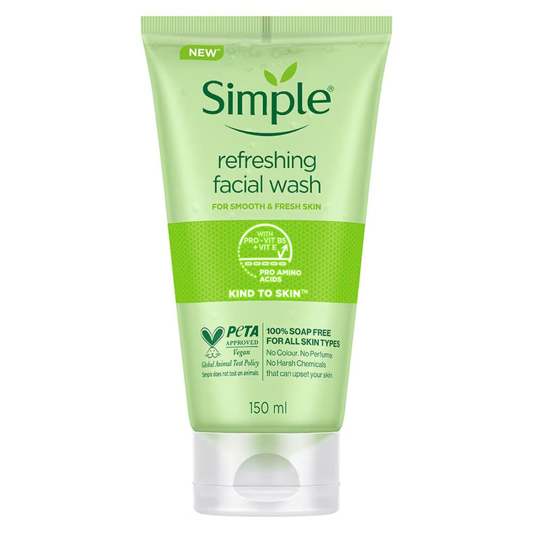Simple Refreshing Facial Wash Gel, 5 Ounce