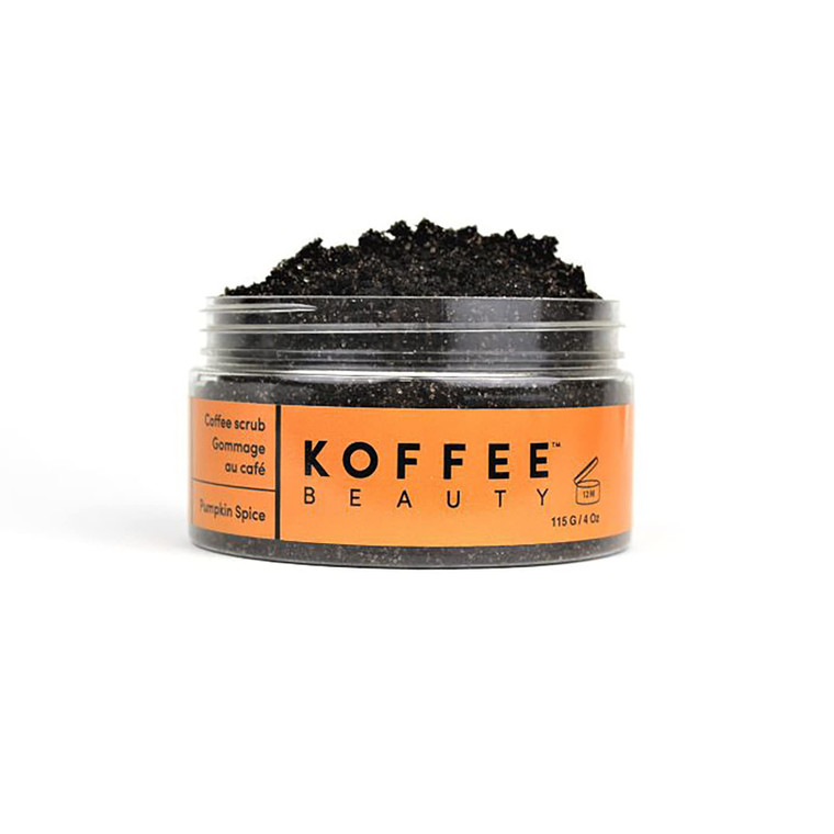 Koffee Beauty Pumpkin Spice Coffee Scrub - Exfoliating Body And Face Scrub - Polish, Smooth Skin With Ease - Invigorate Senses With Festive Fragrance