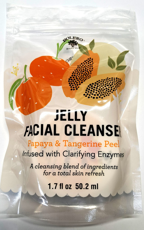 Bolero Jelly Facial Cleanser - Papaya & Tangerine Peel 1.7fl oz, 50.2ml