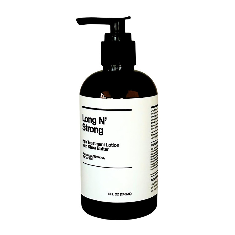 Long 'N Strong Treatment Lotion with Shea Butter - Moisturizer for All Hair Types - Strengthens and Repairs Color-Treated and Ethnic Hair - For Longe