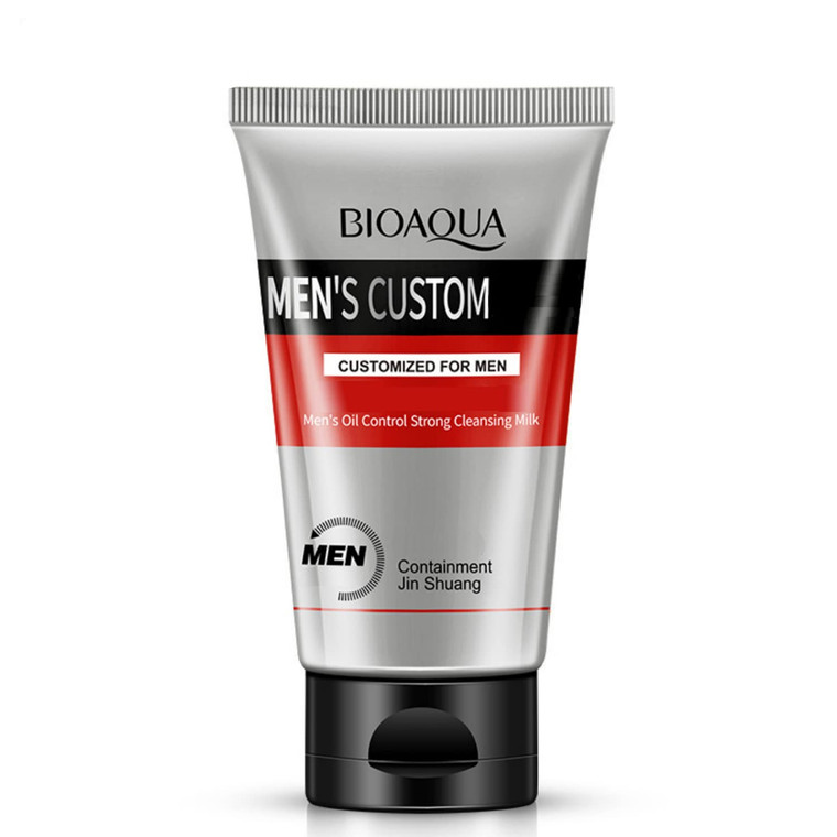 BIOAQUA Men Hydra Pure Matte Delicate Cleansing Face Wash Sebum Control Moisturizing Tube 100g