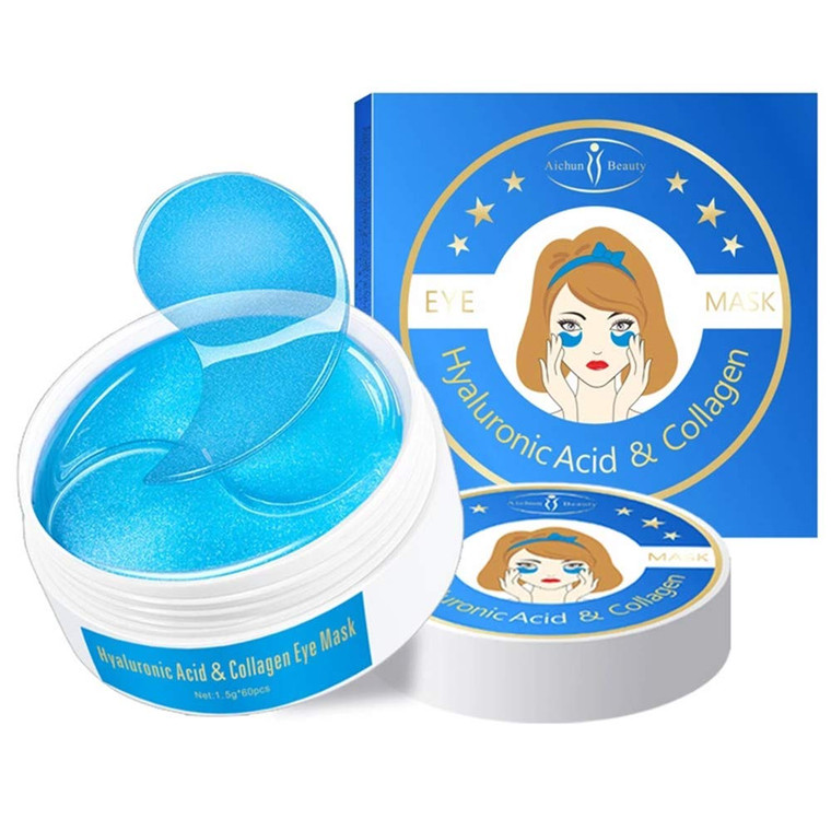 AICHUN BEAUTY 30 Pair Collagen Eye Mask Patch Hydro Gel Pad Anti-Wrinkle Dark Circles Bags Soft Smooth Skin Care Hydration Moisturizing (AVOCADO)