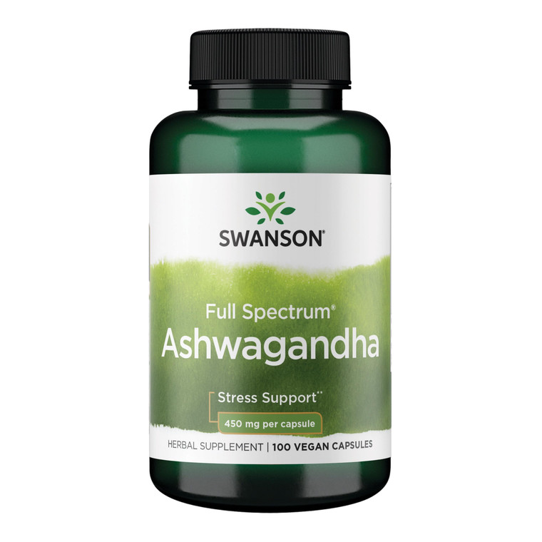 Swanson Ashwagandha Powder Supplement-Ashwagandha Root & Aerial Parts Supplement Promoting Stress Relief & Energy Support-Ayurvedic Supplement for Na