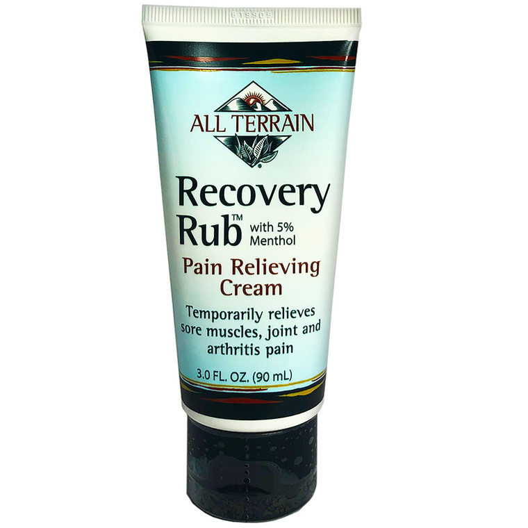 All Terrain Recovery Rub Soothing Massage Cream 3oz, Natural Relief for Muscle Aches and Pains
