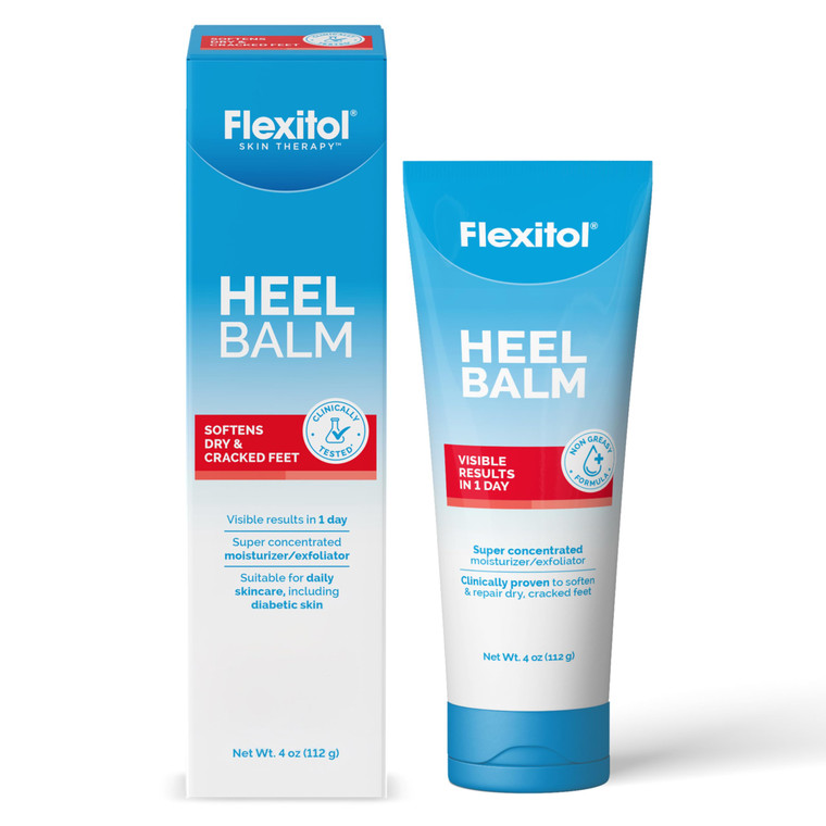 Flexitol Heel Balm, Rich Moisturizing & Exfoliating Foot Cream, Original Version, 4 Oz