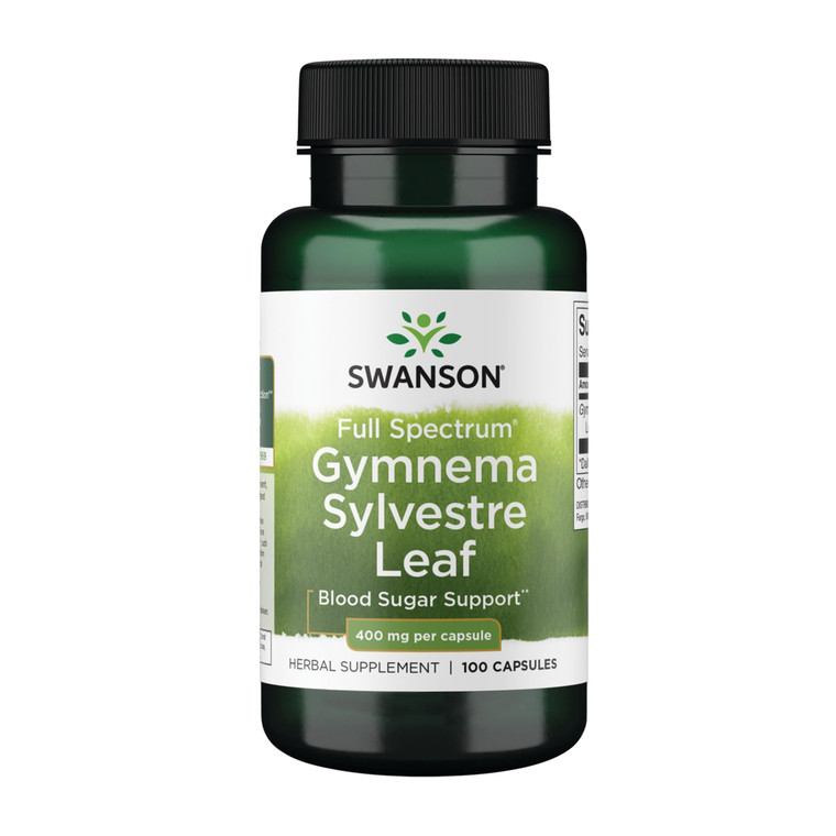 Swanson Full Spectrum Gymnema Sylvestre Leaf - Traditional Ayurvedic Herb - (100 Capsules)