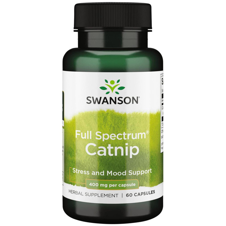 Swanson Full Spectrum Catnip 400 Milligrams 60 Capsules