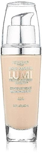 L'Oreal Paris True Match Lumi Healthy Luminous Makeup, N1-2 Soft Ivory Classic Ivory , 1 fl; oz.