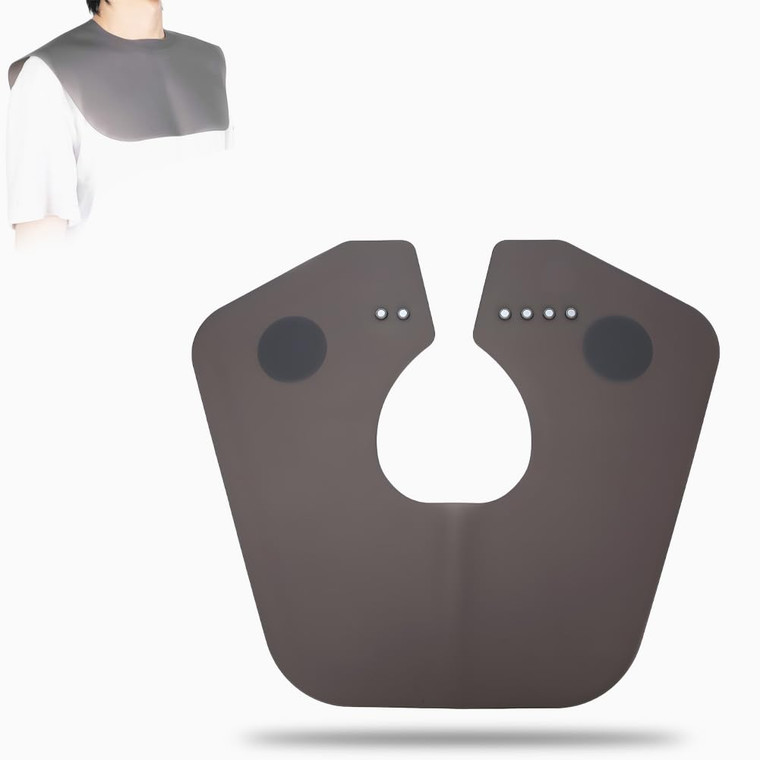 Professional Silicone Hairdressing Shawl, Barber Shop Hair Cutting Dyeing Cape Non-Slip Neck Wrap for Hairdressing, Hair Dye or Hair Cut(black)