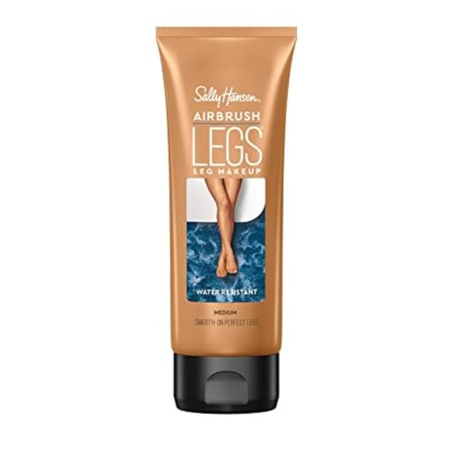 Sally Hansen Airbrush Legs®, Leg Makeup, Medium, Easy Application, Flawless Looking Legs, Water Resistant, Transfer Proof Lotion