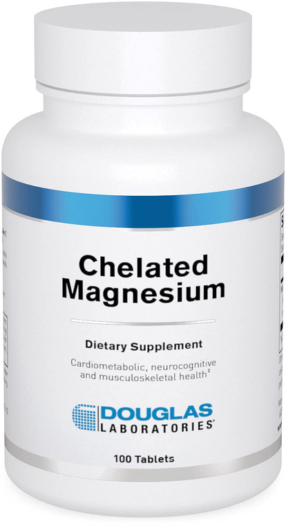 Douglas Laboratories Chelated Magnesium | Supports Energy Metabolism, Heart, Skeletal Muscles and Nervous System | 100 Tablets