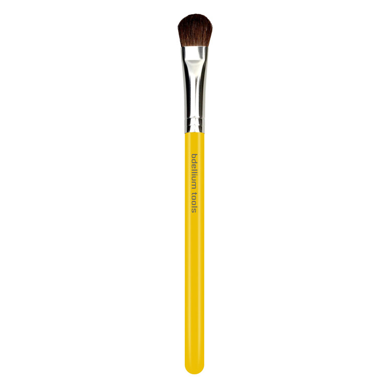 Bdellium Tools Professional Makeup Brush - Studio Series 778 Large Shadow - With Mix of Soft Synthetic & Natural Fibers, For Applying Shadow (Yellow,