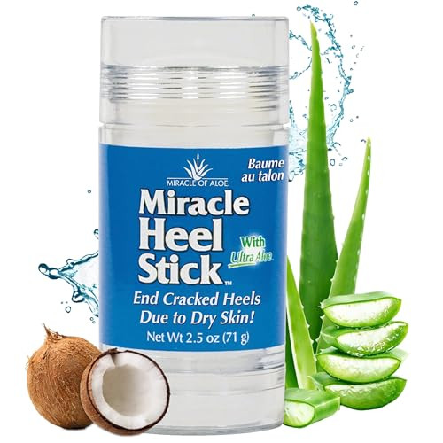 Heel Balm for Dry Cracked Feet - Miracle Heel Stick for Cracked Heel Repair - Heel Balm Stick for Cracked Heel Treatment - Formulated with Pure Aloe