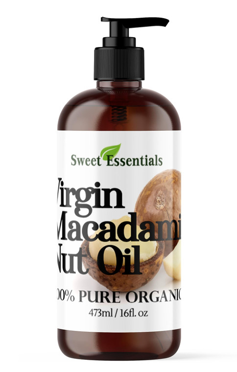 100% Pure Cold Pressed Organic Virgin / Unrefined Macadamia Nut Oil - 4oz - Imported From Italy - Offers Relief From Dry & Cracked Skin, Eczema, Baby