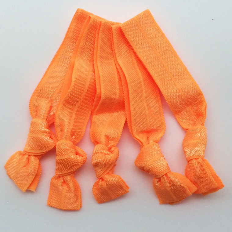 PEPPERLONELY Brand 20PC No Crease Elastic Hair Ties - Coral