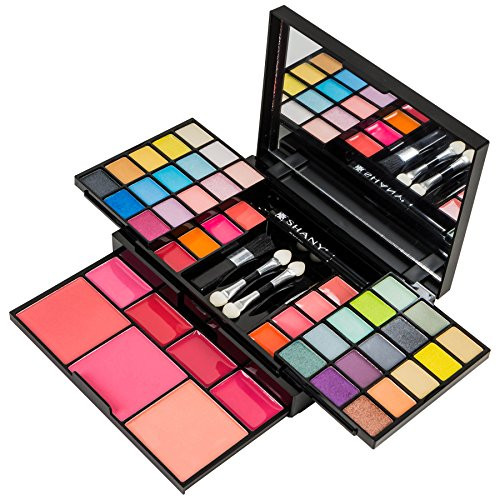 SHANY 'Fix Me Up' Makeup Kit - Compact Travel Makeup Portable Giftable Adult and Teen Makeup Set Eye Shadows, Lip Colors, Blushes, and Applicators