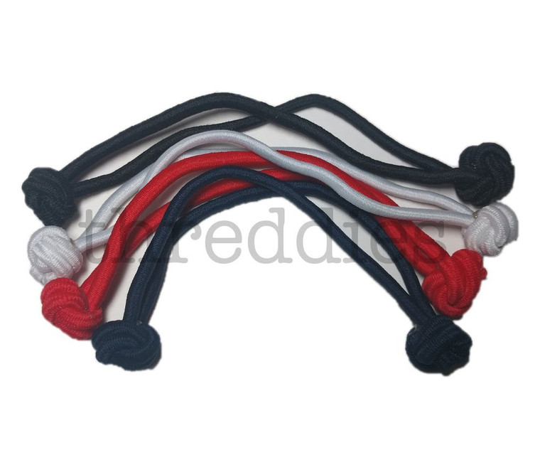 Jumbo Knotted Hair Tie Set of 6 // great for natural hair, dreadlocks and thick hair (Classic Colors)