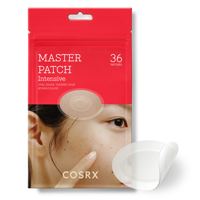COSRX Master Patch Intensive 36 Patches | Oval-Shaped Hydrocolloid Pimple Patch with Tea Tree Oil | Quick & Easy Blemish, Zit, Spot Treatment | Salic