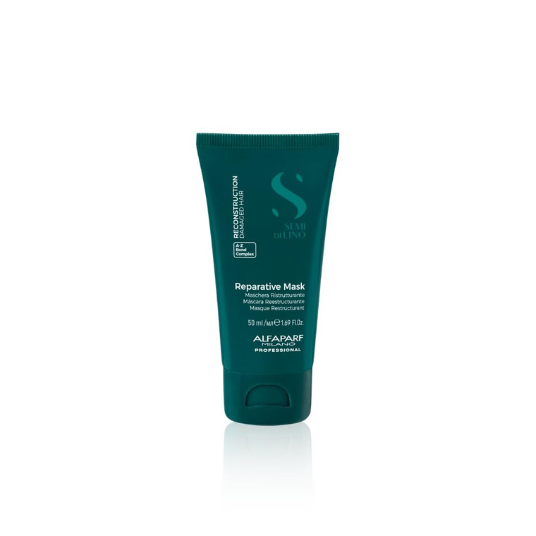 ALFAPARF MILANO Semi Di Lino Reconstruction Reparative Travel Size Mask for Damaged Hair, 1.72 oz.