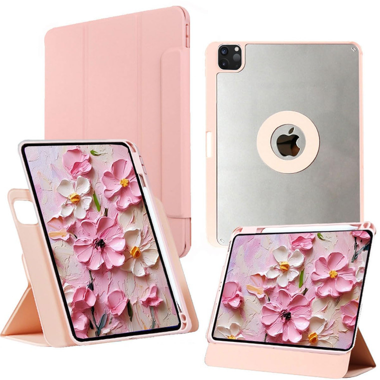 AuroiCCY for iPad Pro 13 Inch Case M4(2024), iPad Pro 13 Case with Pencil Holder, Removable Magnetic Cover,PU Leather Smart Clear Back Cover [Support