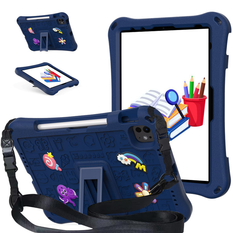 iDOMi Case for iPad Air 11 Inch M2/M3 (2024/2025)/iPad Air 4/5th 2020/2022 10.9/iPad Pro 11 (2018/2020/2022)/iPad Pro 11 Inch 2024 5th Gen, Kickstand