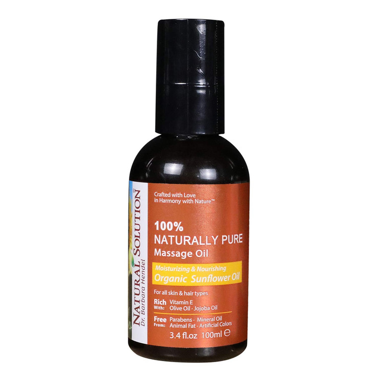 Natural Solution 100% Naturally Pure Massage Oil,for Aromatherapy Relaxing Massage,Organic Sunflower Oil,Jojoba Oil & Olive Oil,Hair & Skin Care Bene