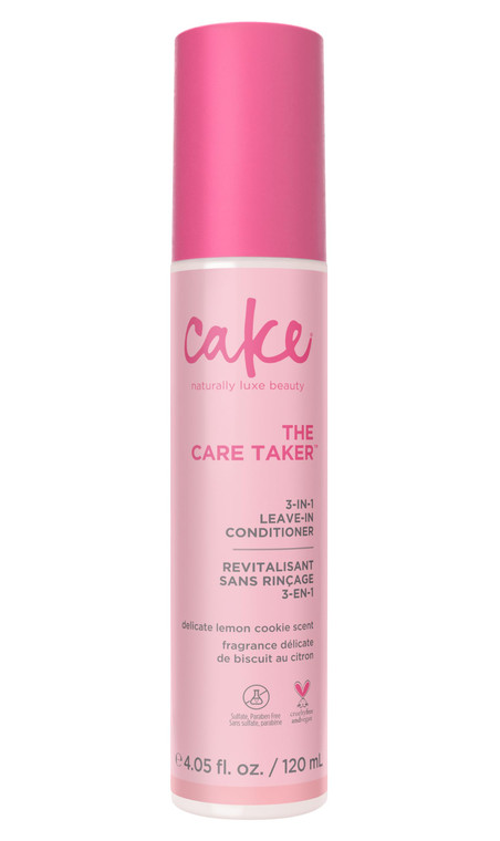 Cake Beauty 3-in-1 Leave in Conditioner, The Care Taker  Moisturizing & Softening  With Coconut Oil, Biotin, Soy & Rice Proteins  For Dry/Normal H